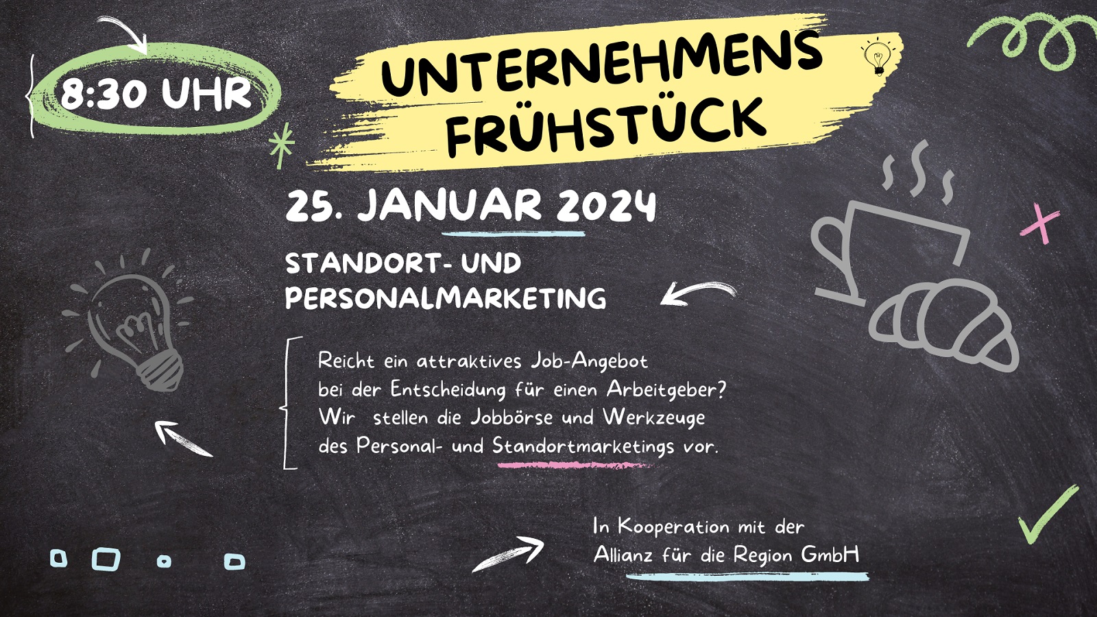 Unternehmensfrühstück Personal- und Standortmarketing