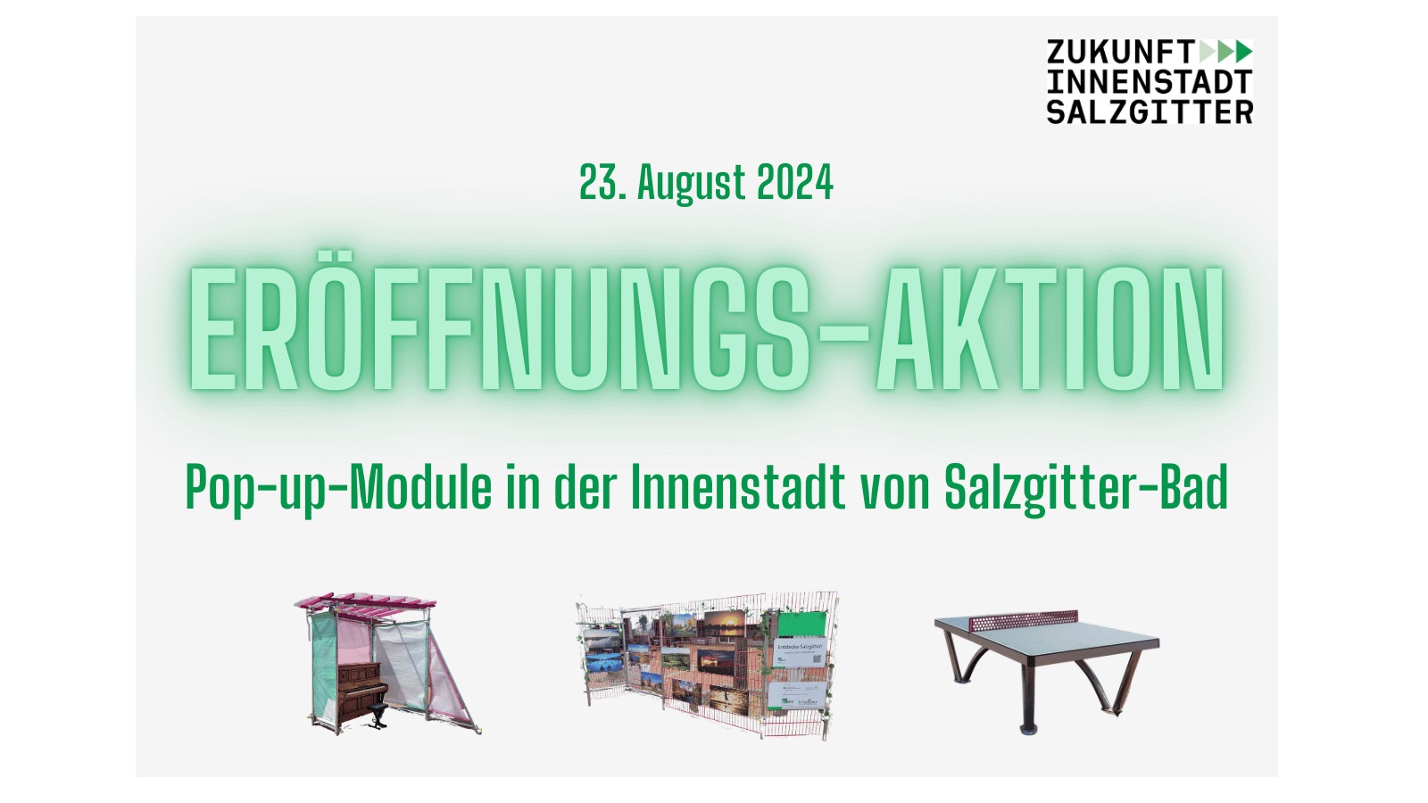 Pop-Up-Module in der Innenstadt