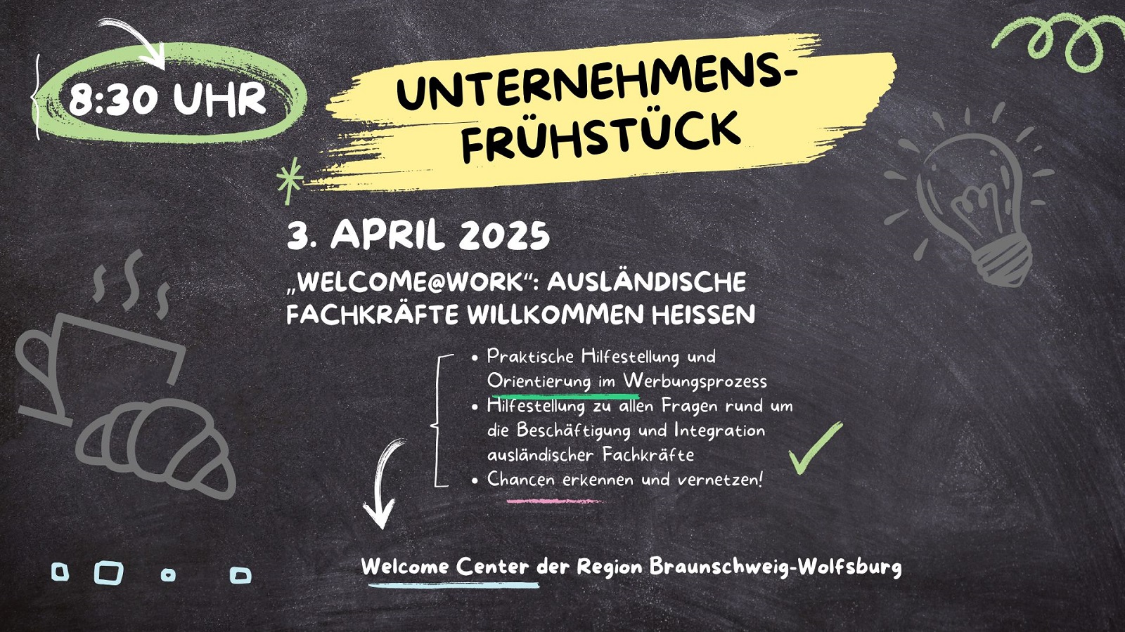 Unternehmensfrühstück im April