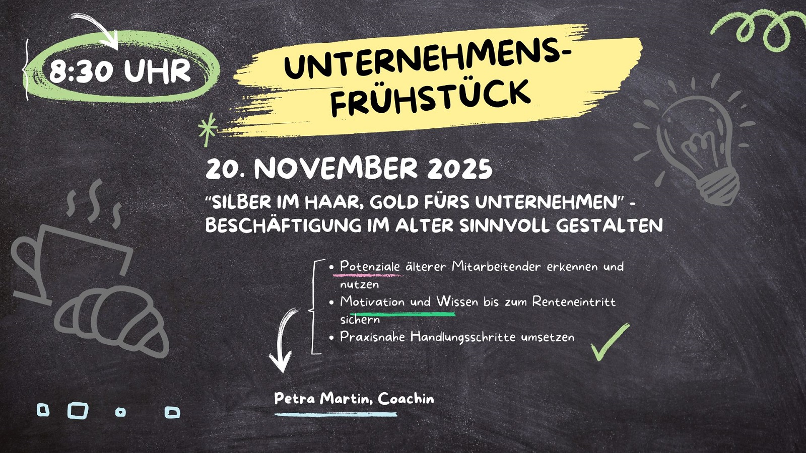 Unternehmensfrühstück im November