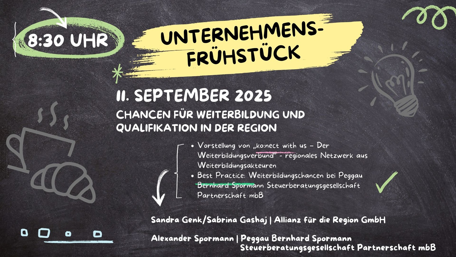 Unternehmensfrühstück im September