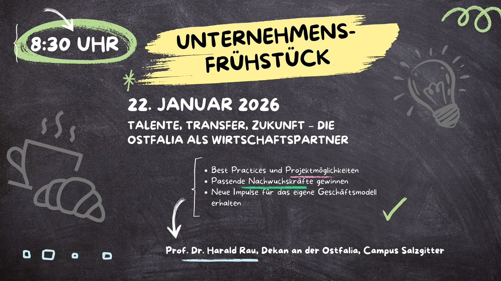 Unternehmensfrühstück im Januar