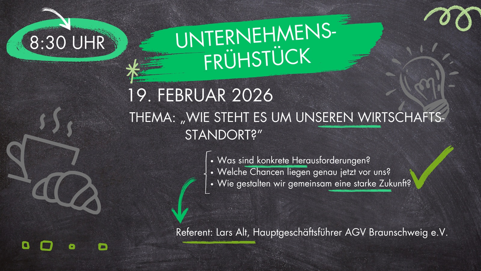 Unternehmensfrühstück im Februar