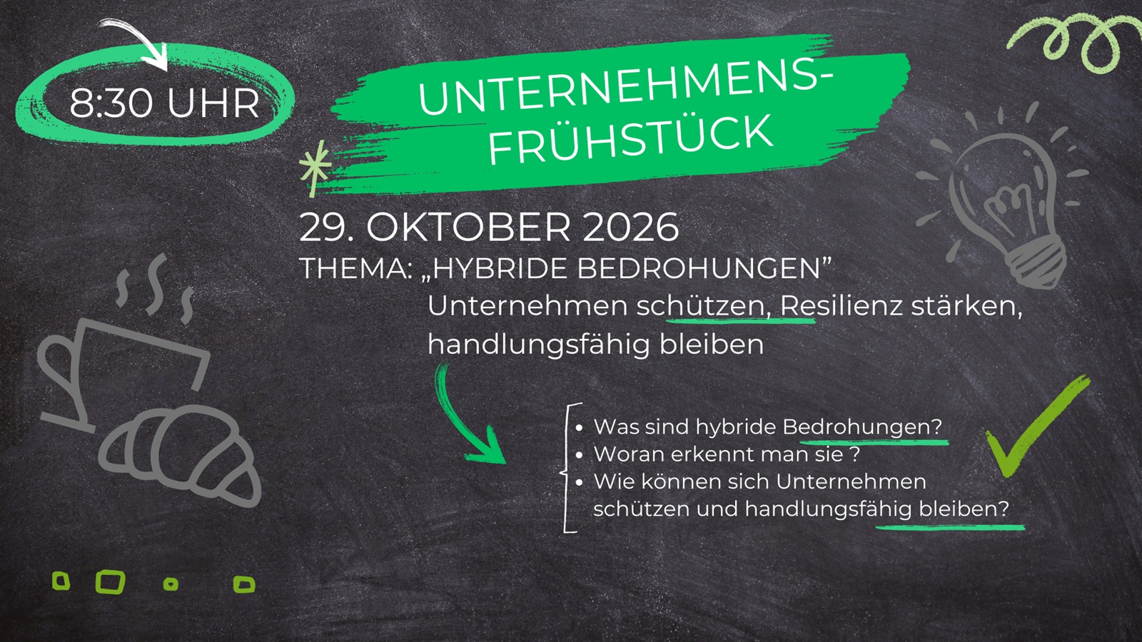 Unternehmensfühstück im Oktober