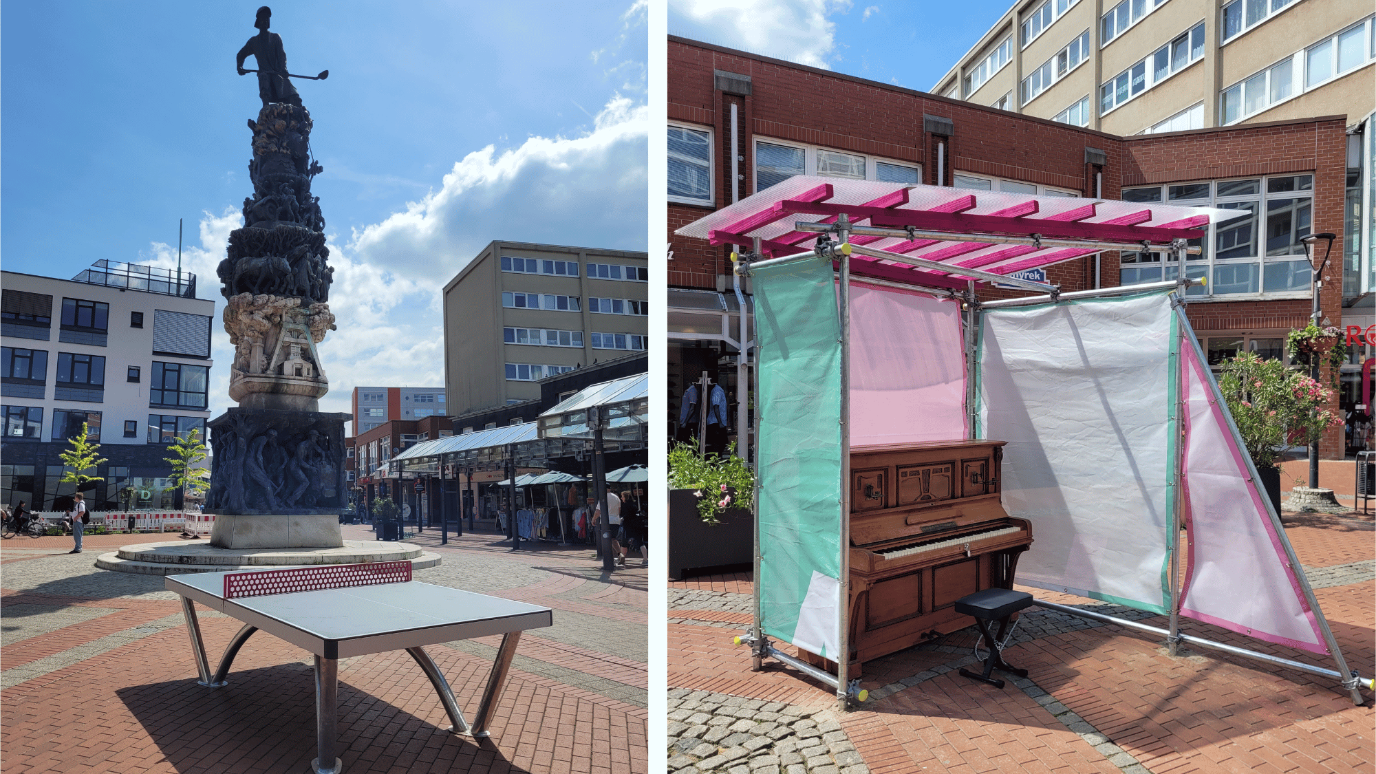 Pop-Up-Module in der Innenstadt von Lebenstedt